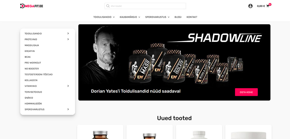 Startsida 28 Omegafit e-butik